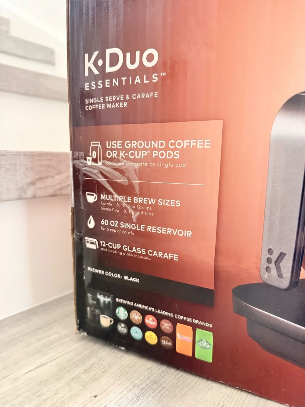 Essentials K-Duo Single Serve & Carafe Coffee Maker - Black